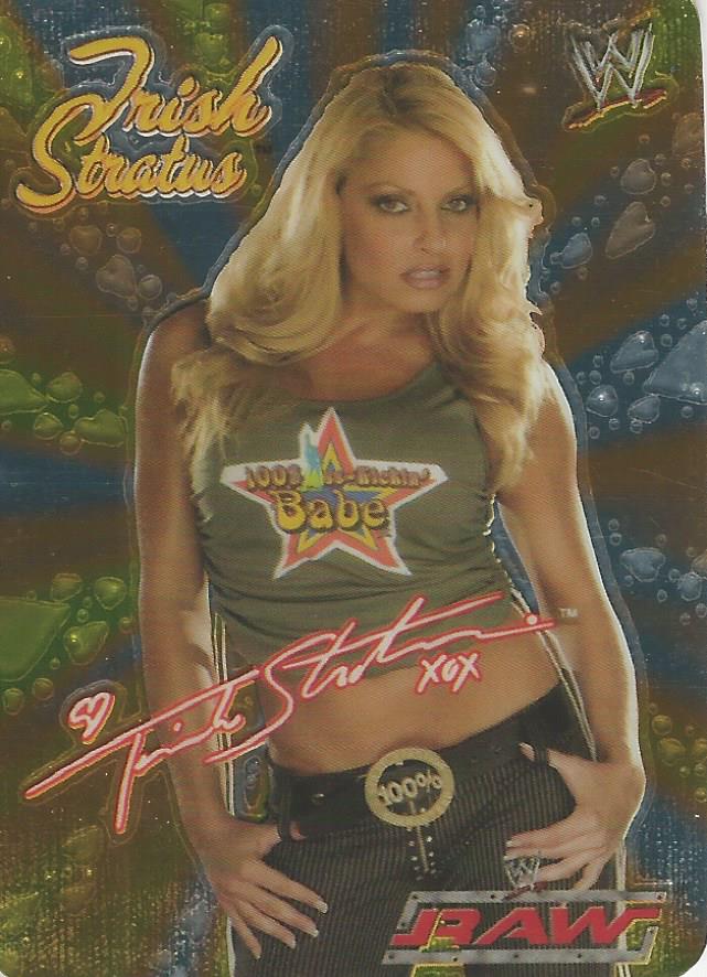 WWE Smackdown Tesla 2004 Trading Cards Trish Stratus Foil No.27