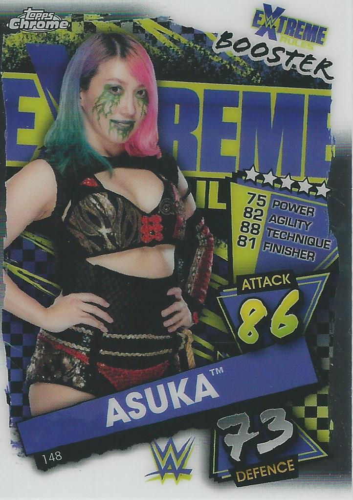 WWE Topps Slam Attax Chrome 2021 Trading Cards Asuka No.148