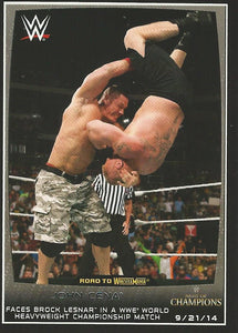 WWE Topps Road to Wrestlemania 2015 Trading Cards John Cena No.48