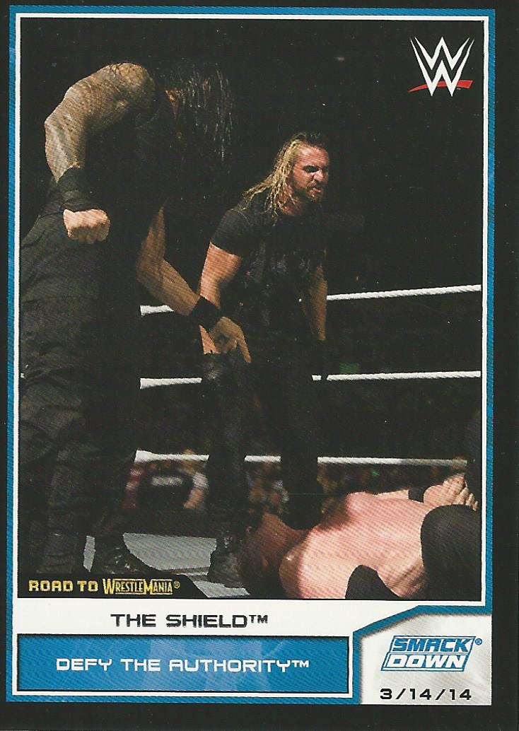WWE Topps Road to Wrestlemania 2014 Trading Card Seth Rollins and Roman Reigns No.88