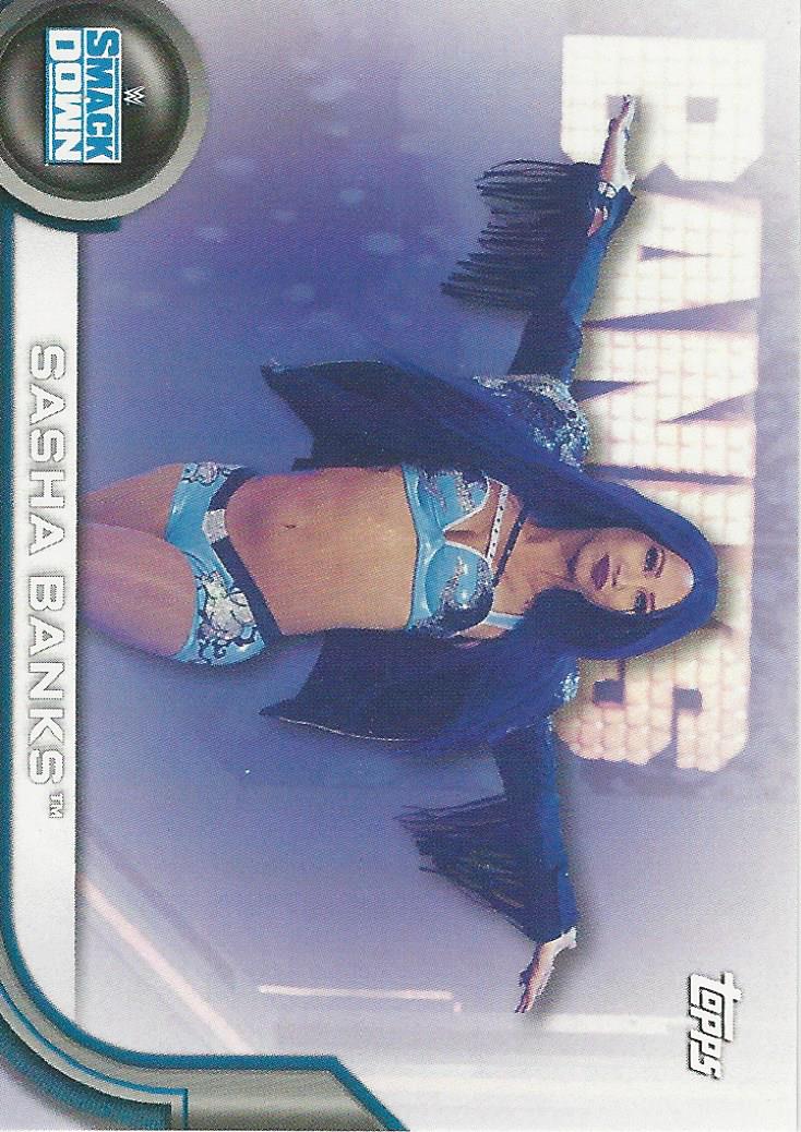 WWE Topps Women Division 2020 Trading Cards Sasha Banks RC-48