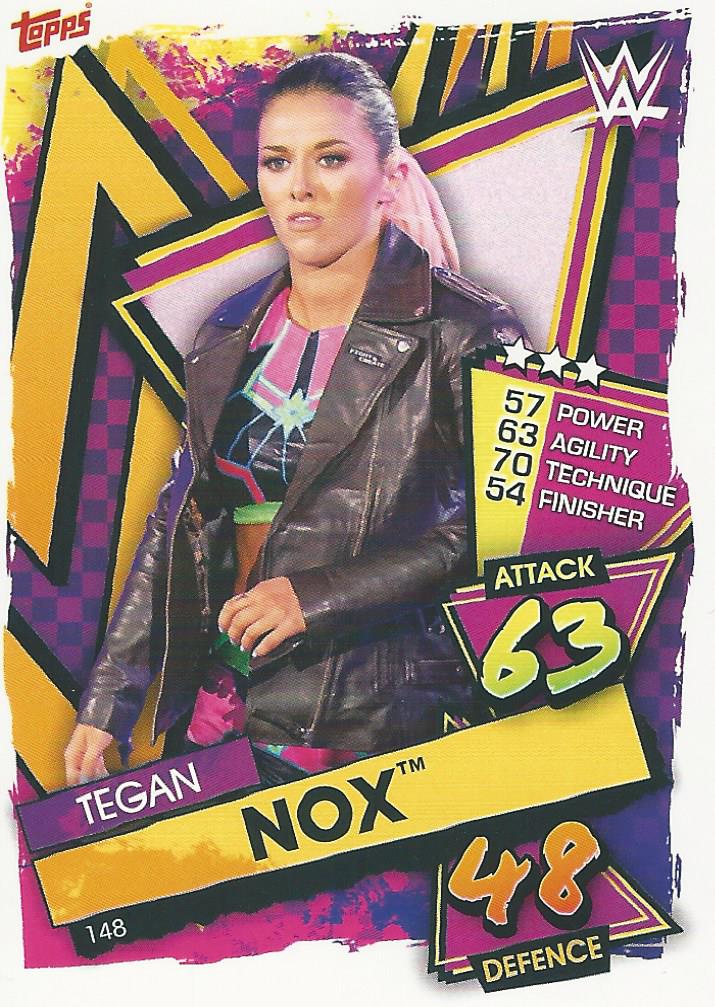 WWE Topps Slam Attax 2021 Trading Card Tegan Nox No.148