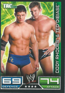 WWE Topps Slam Attax 2008 Trading Cards Cody Rhodes and Ted Dibiase No.148