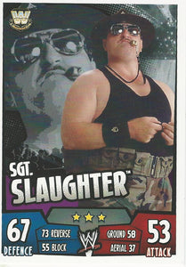 WWE Topps Slam Attax Rumble 2011 Trading Card Sgt Slaughter No.149