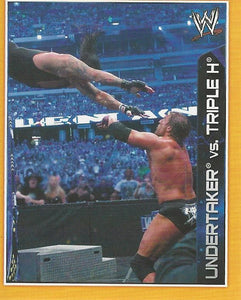 WWE Topps A-Z Sticker Collection 2014 Undertaker vs Triple H No.149