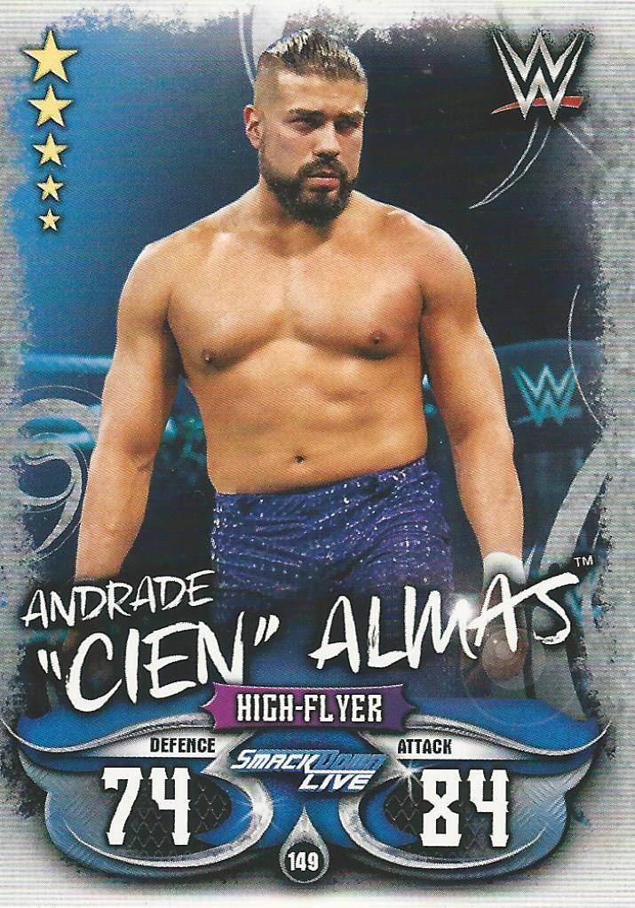 WWE Topps Slam Attax Live 2018 Trading Card Andrade No.149