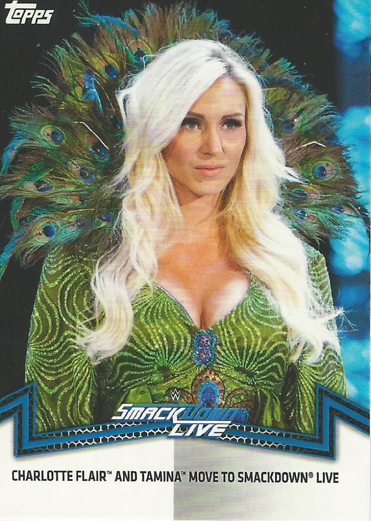 WWE Topps Women Division 2018 Trading Cards Charlotte Flair SDL-9