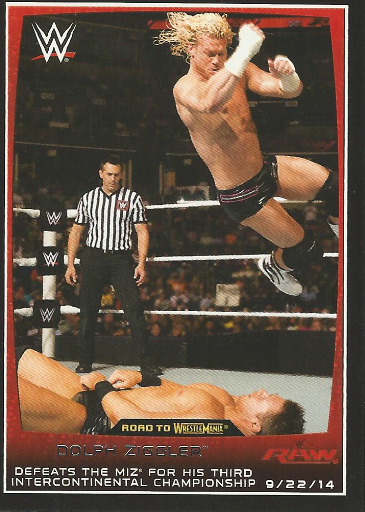 WWE Topps Road to Wrestlemania 2015 Trading Cards Dolph Ziggler No.49
