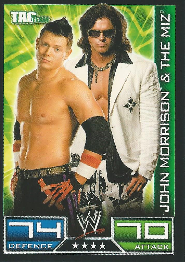 WWE Topps Slam Attax 2008 Trading Cards John Morrison and The Miz No.149