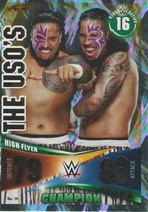 WWE Topps Slam Attax Rivals 2014 Trading Card Usos Champion No.14