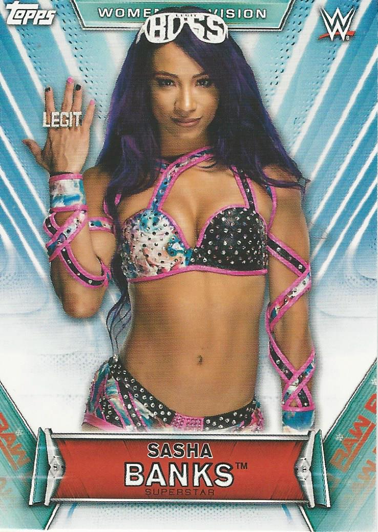 WWE Topps Women Division 2019 Trading Card Sasha Banks No.14
