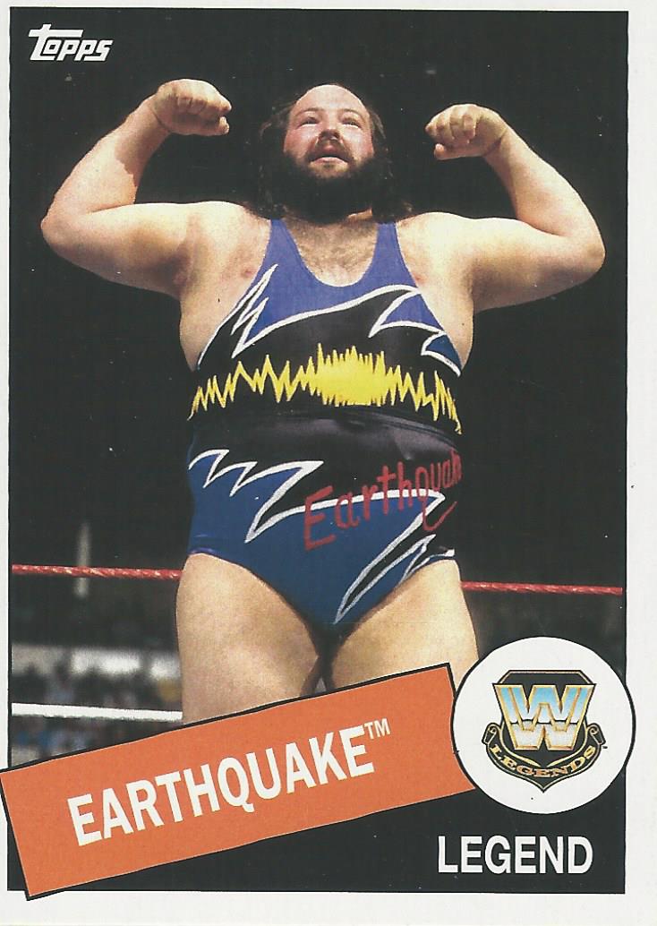 WWE Topps Heritage 2015 Trading Card Earthquake No.14