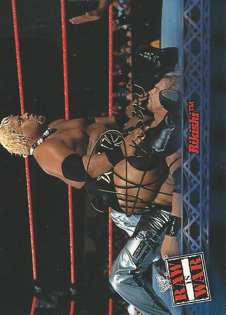 WWF Fleer Raw 2001 Trading Cards Rikishi No.14