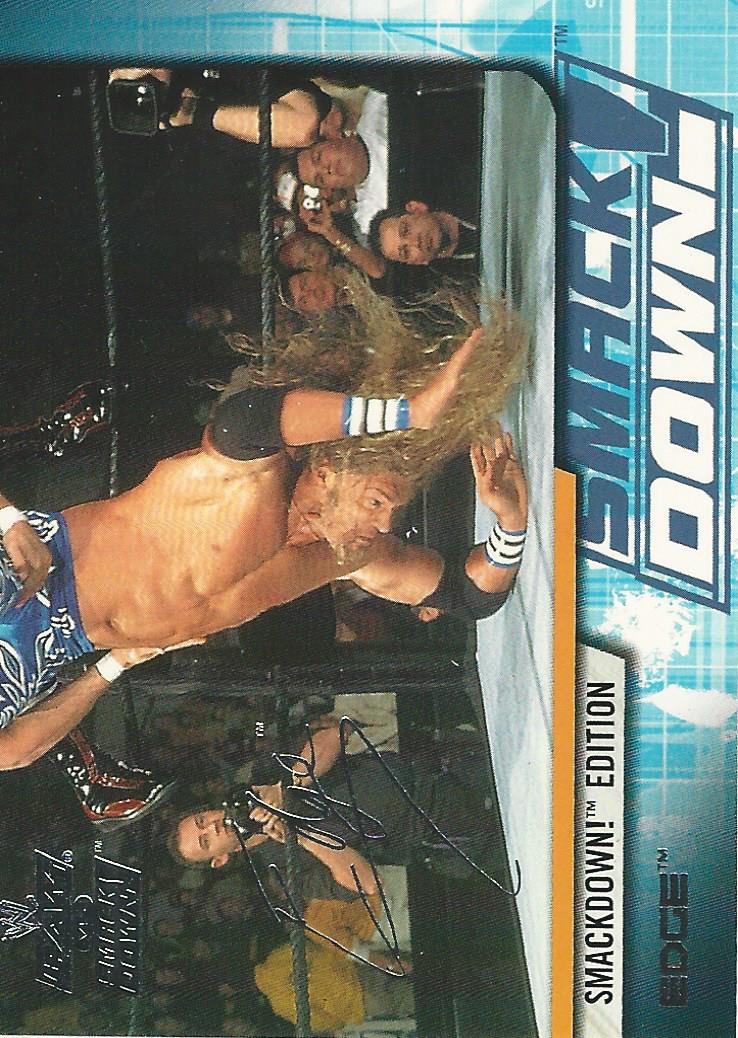 WWE Fleer Raw vs Smackdown Trading Card 2002 Edge No.14