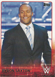 WWE Topps 2015 Trading Card Byron Saxton No.14