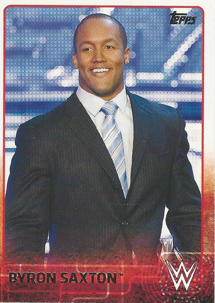 WWE Topps 2015 Trading Card Byron Saxton No.14