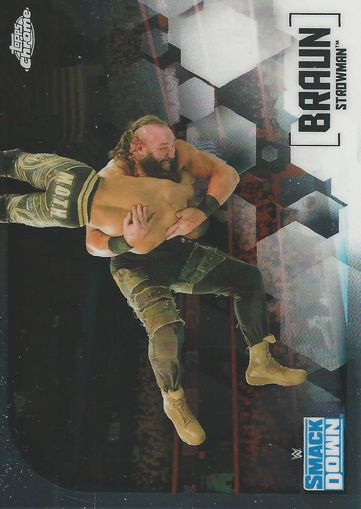 WWE Topps Chrome 2020 Trading Cards Braun Strowman No.14