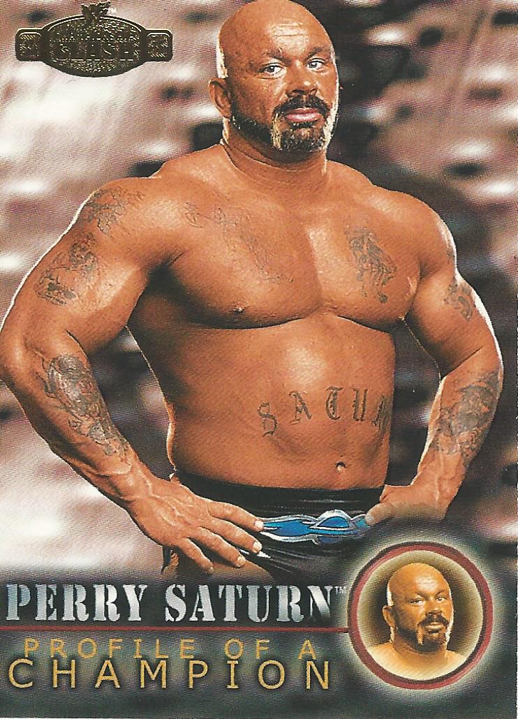WWF Fleer Championship Clash 2001 Trading Card Perry Saturn No.72