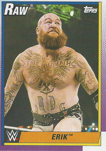 WWE Topps Heritage 2021 Trading Card Erik No.14