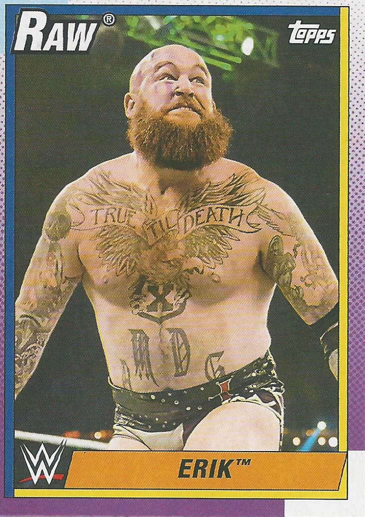 WWE Topps Heritage 2021 Trading Card Erik No.14