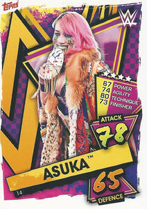 WWE Topps Slam Attax 2021 Trading Card Asuka No.14