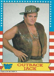 Topps WWF Wrestling Cards 1987 Outback Jack No.14