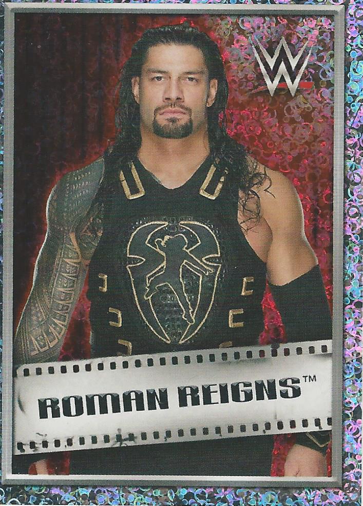 WWE Topps 2018 Stickers Roman Reigns Foil No.14