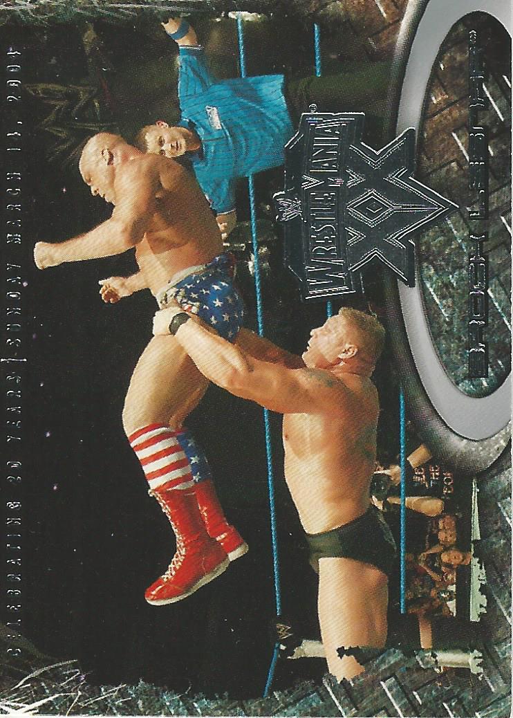 WWE Fleer Wrestlemania XX Trading Card 2004 Brock Lesnar No.14