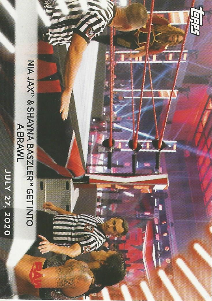 WWE Topps Women Division 2021 Trading Card Nia Jax and Shayna Baszler No.50