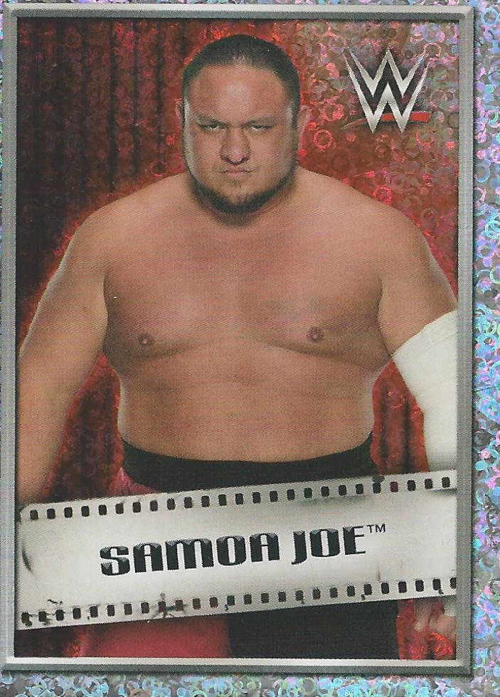 WWE Topps 2018 Stickers Samoa Joe Foil No.150