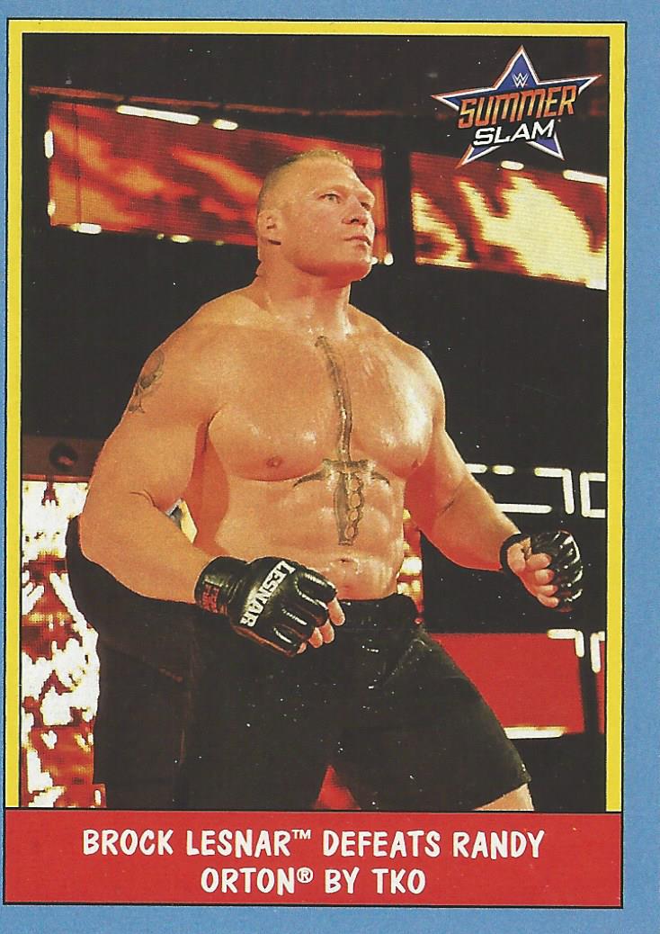 WWE Topps Heritage 2017 Trading Card Brock Lesnar No.50