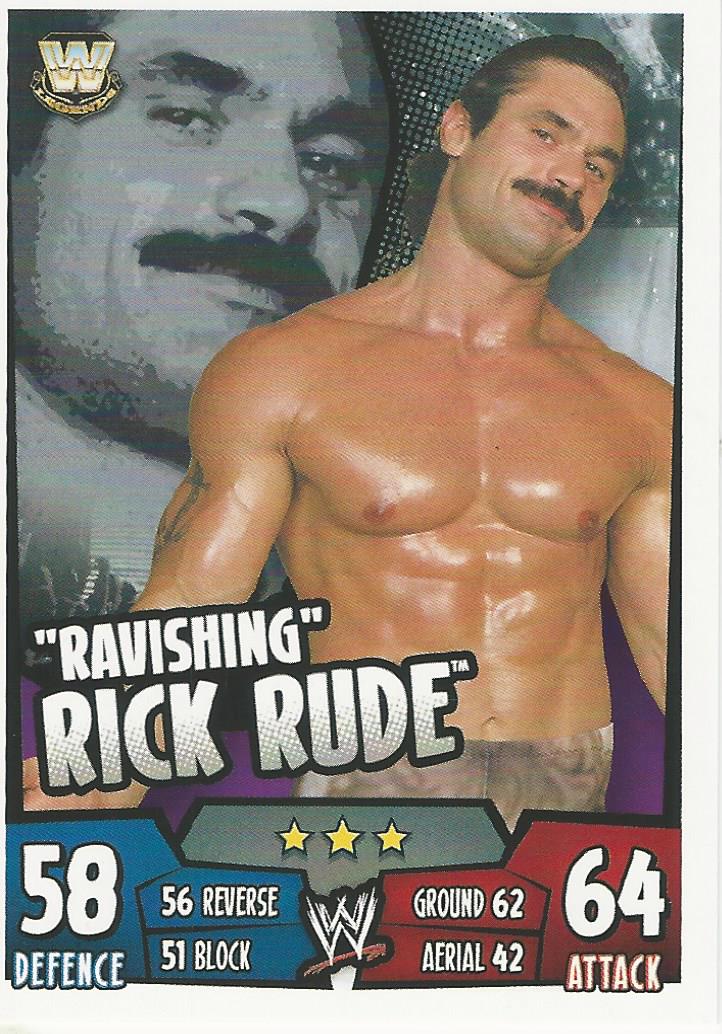 WWE Topps Slam Attax Rumble 2011 Trading Card Rick Rude No.150