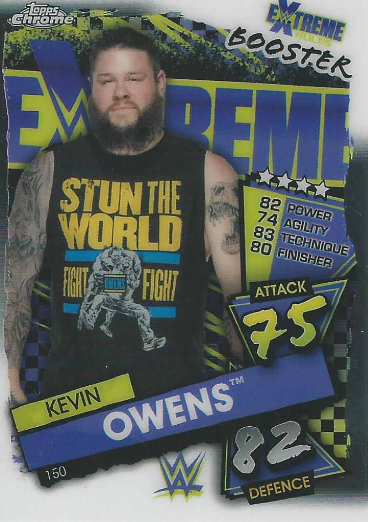 WWE Topps Slam Attax Chrome 2021 Trading Cards Kevin Owens No.150