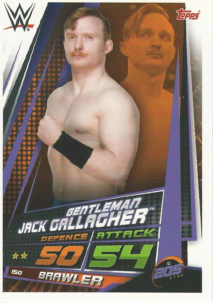 WWE Topps Slam Attax Universe 2019 Trading Card Jack Gallagher No.150