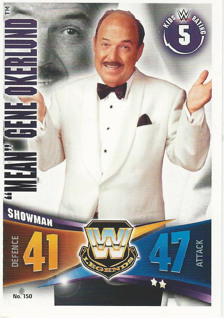 WWE Topps Slam Attax Rivals 2014 Trading Card Mean Gene Okerlund No.150