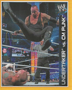 WWE Topps A-Z Sticker Collection 2014 Undertaker vs CM Punk No.150