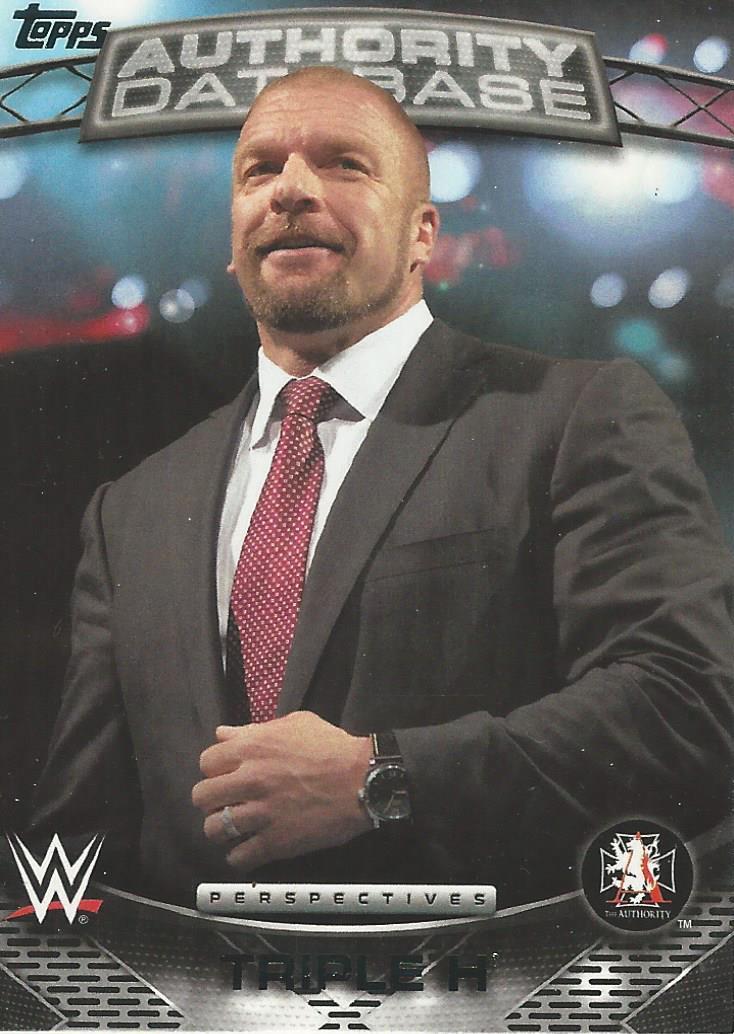 WWE Topps 2016 Trading Cards Triple H 1A