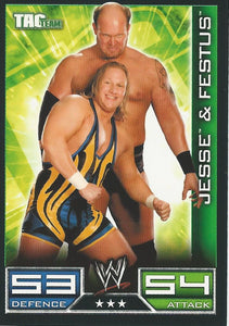 WWE Topps Slam Attax 2008 Trading Cards Jesse and Festus No.151