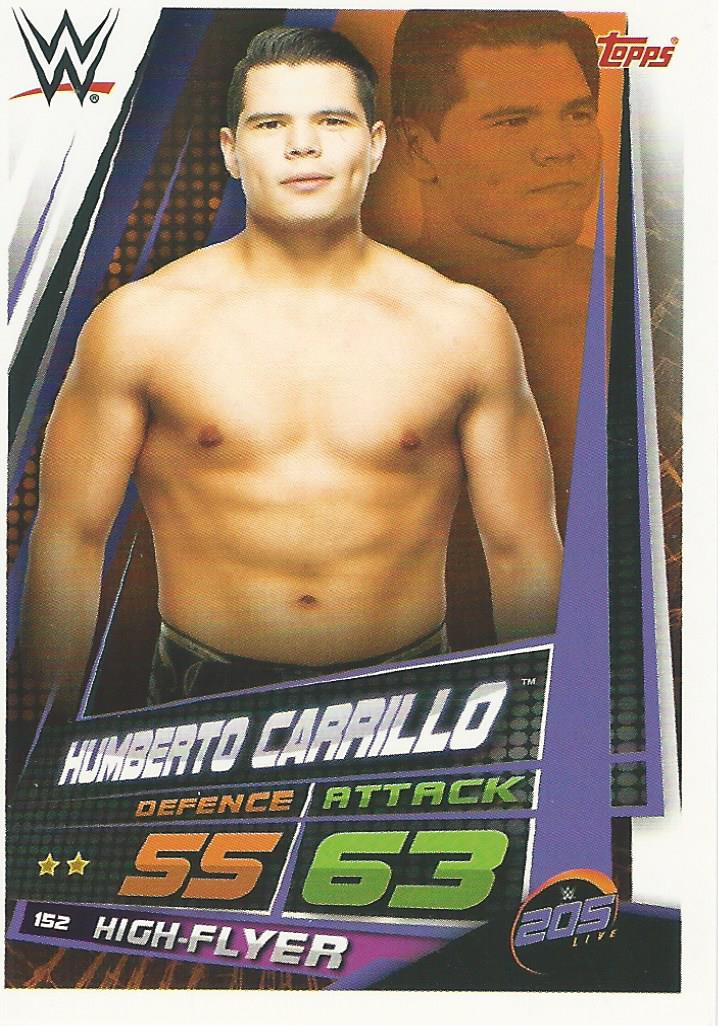 WWE Topps Slam Attax Universe 2019 Trading Card Humberto Carrillo No.152