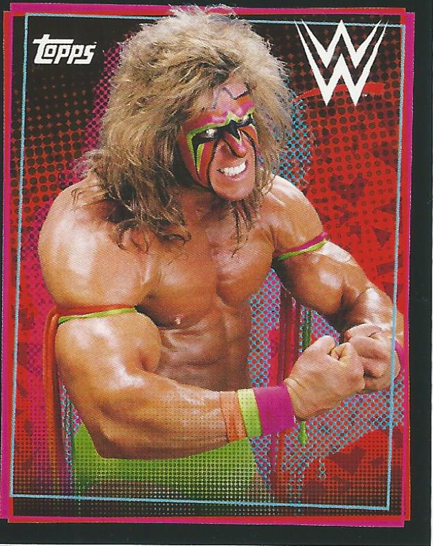 WWE Topps Road to Wrestlemania Stickers 2021 Ultimate Warrior No.152