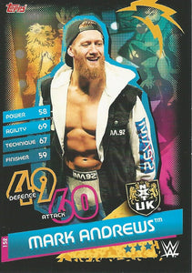 WWE Topps Slam Attax Reloaded 2020 Trading Card Mark Andrews No.152 NXT UK