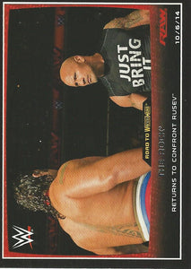 WWE Topps Road to Wrestlemania 2015 Trading Cards The Rock No.52