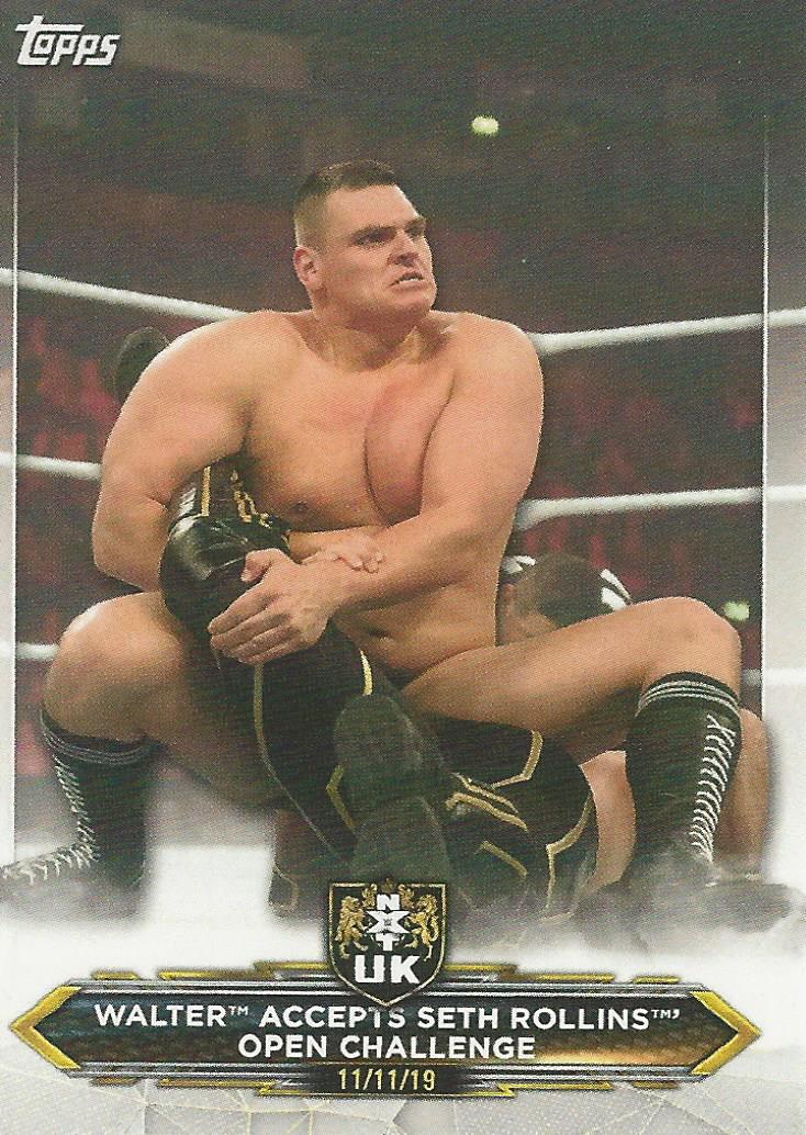 WWE Topps NXT 2020 Trading Cards Walter No.53