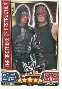 WWE Slam Attax Superstars 2013 Trading Card Undertaker and Kane No.153