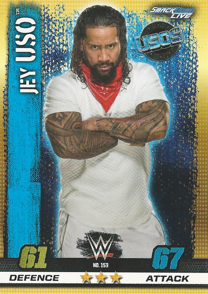 WWE Topps Slam Attax 10th Edition Trading Card 2017 Jey Uso No.153