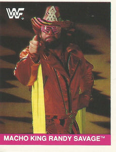 WWF Merlin Sticker Collection 1990 Macho Man Randy Savage No.153