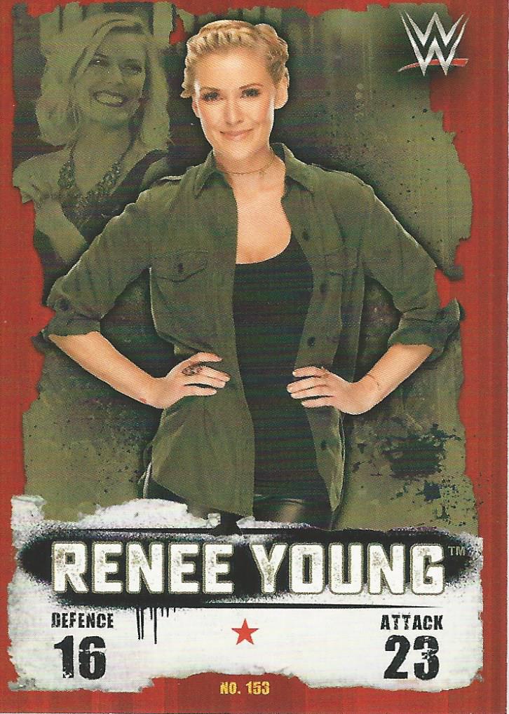 WWE Topps Slam Attax Takeover 2016 Trading Card Renee Young No.153