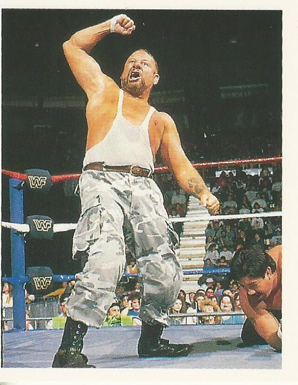 WWF Merlin Stickers 1991 Bushwhackers Luke No.153