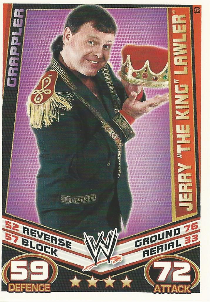 WWE Topps Slam Attax Rebellion 2012 Trading Card Jerry Lawler No.153