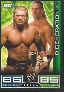 WWE Topps Slam Attax 2008 Trading Cards Shawn Michaels and Triple H DX No.153